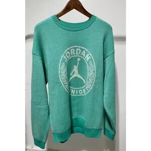 Jordan x Union Collab Knit Sweater in Mint Green